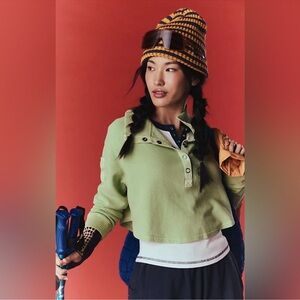 FP Movement by Free People Green Cropped Top